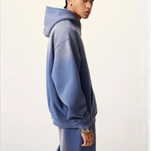 Ensemble survêtement homme oversize : sweat à capuche et pantalon de jogging décontracté, coupe ample, streetwear, couleur unie, molleton chaud pour homme - Product Image 5