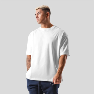 เสื้อยืดออกกำลังกายผ้าฝ้ายขนาดใหญ่พิเศษสำหรับผู้ชายแขนสั้นเสื้อวิ่งขนาดพลัส M-5XL - Product Image 2