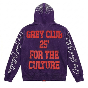 Sudadera con Capucha Extra Grande para Hombre, 100% Algodón de Alta Calidad, Corte Holgado, Color Sólido, Talla Grande, Manga Larga, con Logotipo Personalizado - Product Image 6