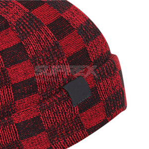 Custom Logo 100% <b>Wool</b> Knitted <b>Beanie</b> <b>Hat</b> Unisex Winter Warm for Outdoor Casual Use High Quality Common - Product Image 4