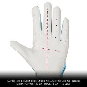 ELIXE SPORTS Original Series Long Cuff Baseball Batting Gloves Leather <b>Hook</b> Loop Closure Customizable Colors Adult - Product Image 2