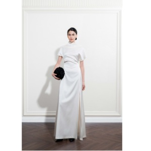 Vestidos Casuales Modernos Ecológicos AVA, Vestido Asimétrico, Nuevo Diseño Asimétrico con Manga Corta, Vestidos Largos Casuales de Verano para Mujer - Product Image 1