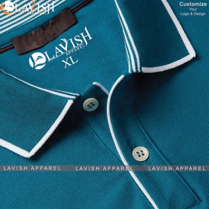Camisas de Golf Personalizadas con Logotipo Bordado, Antiarrugas, Talla Grande, Tejidas, 100% Algodón, Color Sólido para Hombre - Product Image 6