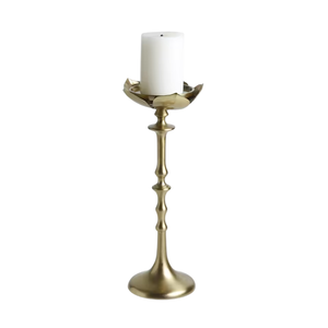 Nuevo candelabro para decoración del hogar, acabado en oro, portavelas de aluminio, hecho a mano y personalizado. - Product Image 3