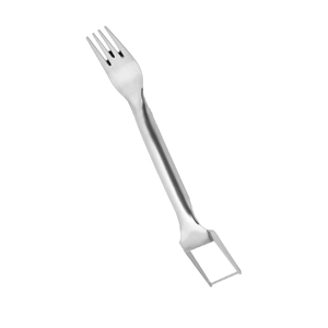 Outil de cuisine facile-Cuillère fourchette en acier inoxydable pour servir les fruits - Product Image 2