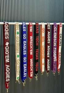 Custom Embroidery Work Beaded Purse <b>Straps</b> Crossbody <b>Bag</b> Handle <b>Replacement</b> Shoulder Belts Wide Webbing Game Day Sport Accessory - Product Image 3