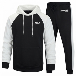Conjunto de Sudadera con Capucha y Pantalones de Felpa Unisex de Color Personalizado, 100% para Hombre, Ropa Deportiva Casual y Elegante - Product Image 1