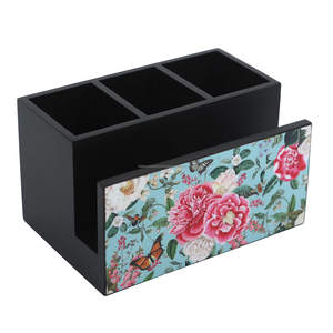 Porte-couteaux design, poignée en métal, couleur naturelle, caddy en bois de manguier de haute qualité pour accessoires de cuisine au meilleur prix FWE - Product Image 1