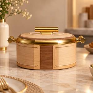 Hammered Copper Finish Stainless Steel Chafing Dish <b>Buffet</b> <b>Server</b> Premium <b>Food</b> <b>Warmers</b> And Casseroles For Catering - Product Image 2