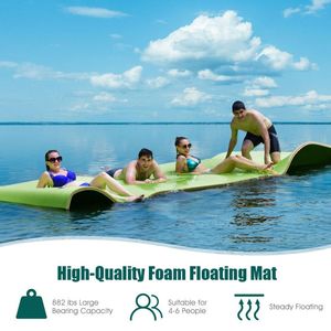 12 X 6 Feet 3-Layer Floating Water Pad Premium <b>Yoga</b> <b>Mats</b> for Water-Based <b>Yoga</b> Practice - Product Image 4