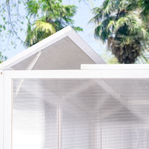 Grande serre en bois robuste pour l'extérieur 103.9 ''x 98.4'' x 77.6 ''Grande serre pour jardin - Product Image 4