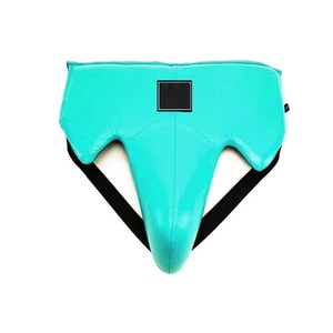 Protège-entrejambe de boxe en cuir de qualité supérieure, mousse haute densité, design réglable et confortable, équipement de protection professionnel, logo personnalisé - Product Image 2