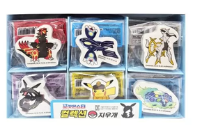 Gommes fantaisie 3D Pokemoned Bluethink, 30 pièces/boîte, papeterie pour enfants, gommes à crayon mignonnes, personnages d'anime, fournitures scolaires - Product Image 1