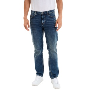 Pantalones vaqueros de mezclilla elásticos de corte regular, estilo vintage, lavado, cómodos, duraderos, informales, estilo clásico urbano para hombre - Product Image 6