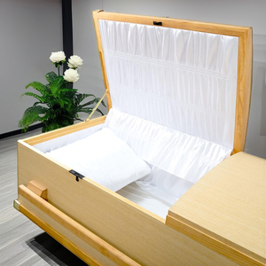 Ataúd de Madera Biodegradable Moderno, Suministros Funerarios Ecológicos Personalizados Hechos en Vietnam para Adultos - Product Image 4
