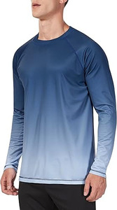 <b>Men's</b> Long Sleeve <b>Compression</b> Rash Guard <b>Shirt</b> with UPF50+ Breathable Fabric <b>for</b> Outdoor Activities - Product Image 2