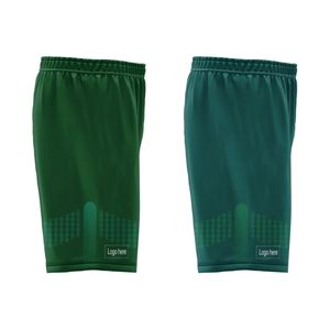 Custom Sublimated Basketball Uniform Set Green Mesh V-Neck Sleeveless Jersey with Elastic Waist Shorts Team Name Print 00 - Product Image 5