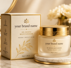 Crema Humectante Orgánica a Base de Aceite, Marca Privada OEM, Venta al Por Mayor, Fórmula Reparadora e Hidratante para Piel Seca, Áspera y Dañada - Product Image 1