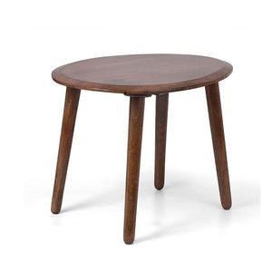 Mesa de Centro Ovalada para Sala de Estar, Mesa Moderna con Estructura Metálica y Tapa Elegante para Decoración del Hogar - Product Image 1