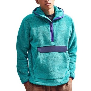 Sweat à capuche en polaire Sherpa pour homme, grande taille, séchage rapide, respirant, streetwear, coupe ajustée, poches kangourou - Product Image 1