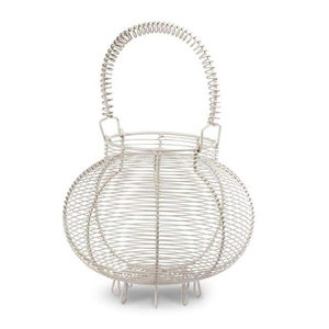 Good Quality Iron <b>Wire</b> Egg Holder Kitchenware Counter Top Metal Egg Storage <b>Basket</b> Round Shape Hanging Egg <b>Basket</b> - Product Image 1