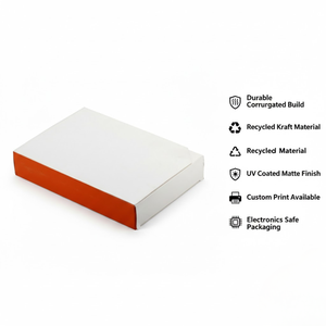 Cajas Rígidas Corrugadas de Kraft Reciclado Duraderas para Embalaje de Electrónica de Consumo |   Caja Impresa Personalizada con Laminación Mate y Recubrimiento UV - Product Image 6