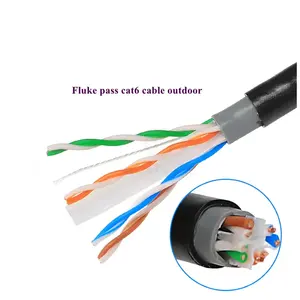 23awg utp cat 6 ethernet kablosu saf bakır CCA cat 6e 4 çift ağ kablosu