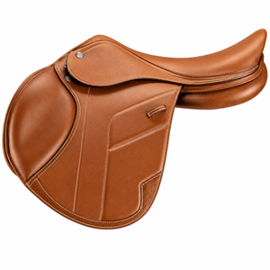 Premium Genuine Leather English Saddle Wholesale Classic Brown Jumping Saddle Close Contact Horse Riding <b>Equestrian</b> SURGIGYNE - Product Image 3