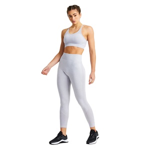 Nouvel Arrivage Ensemble de Yoga et Fitness pour Femme Respirant Effet Délavé Taille Mi-Haute Sans Couture Sans Manches Strass Grande Taille 2 Pièces - Product Image 1