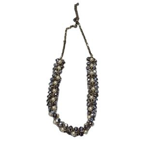 Custom Vintage Epoxy Resin Ball Necklace with <b>Rope</b> <b>Chain</b> and Dried Flowers - Product Image 1