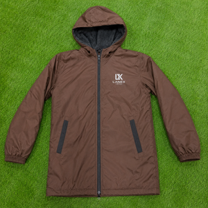 Custom Kids Waterproof Swim Parka Jacket with Hood | Windproof Fleece Lined Long Changing Robe <b>Coat</b> for Swimming Surfing & <b>Beach</b> - Product Image 6