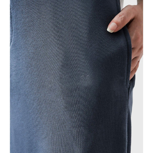 Pantalon de jogging évasé décontracté pour homme en coton respirant, style streetwear, personnalisable OEM, effet délavé - Product Image 4