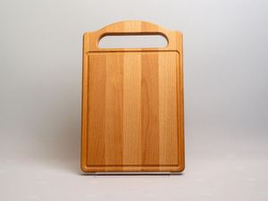 Ensemble de planches à découper en bois multi-tailles, planche à découper rectangulaire avec poignée, bois naturel, ensemble de planches à découper pour la cuisine - Product Image 1