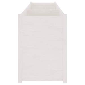 Jardinera de Madera de Pino Blanco Sólido de 78.7 in x 19.7 in x 27.6 in, Macetas y Jardineras - Product Image 5