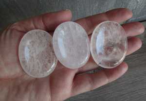 Piedra de Cuarzo Transparente Natural para el Pulgar, Cristal Curativo Natural, Piedra de Bolsillo para Reiki, Chakra y Meditación - Product Image 5