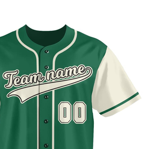 Camiseta de Béisbol con Botones, Número Personalizado, Ropa de Equipo, Ropa de Práctica, Servicio OEM, Secado Rápido, Venta al Por Mayor - Product Image 5