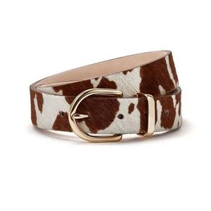 Cinturón de Cuero con Estampado Animal de Piel de Vaca Kivotech, con Hebilla de Pin, Estilo Casual, Diseño Duradero - Product Image 3