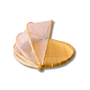 Plateau en BAMBOU Premium avec filet en maille pour la cuisine et la présentation alimentaire, Origine Vietnam, Disponible en plusieurs tailles - Product Image 1