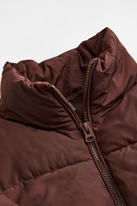 Long Sleeve crop top Water Resistant Breathable Eco-Friendly Dyed Cotton Wholesale Women's Winter Streetwear Puffer <b>Jackets</b> - Product Image 3