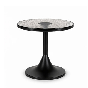 New Design Casted Glass Top <b>side</b> <b>Tables</b> Handmade Living Room Furniture <b>Round</b> Top Metal <b>Side</b> <b>Tables</b> - Product Image 1