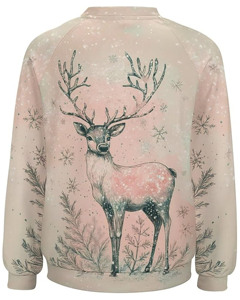 Sweat-shirt à capuche à manches longues pour femme avec logo sur le devant pour l'automne et l'hiver - Product Image 3
