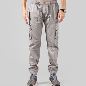 Nueva Llegada SOLID FIGHTER Pantalones Cargo Jogger para Hombre, Tela de Lona, Transpirables, de Secado Rápido, Cintura Alta - Product Image 1