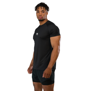 Chemise à manches courtes noire pour homme, coton premium confortable, vêtements décontractés, chemise de sport élégante, vente en gros, vêtements de sport tendance - Product Image 2
