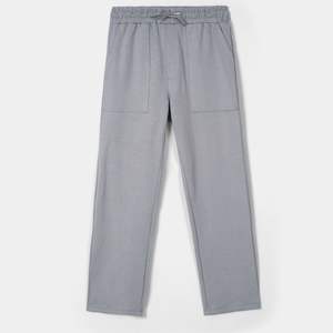 กางเกงวอร์มลำลองผู้ชาย ผ้าฝ้ายผสมโพลีเอสเตอร์ กางเกงจ็อกเกอร์ เอวยางยืด มีเชือกผูก ทรงหลวม รับทำโลโก้ OEM - Product Image 1