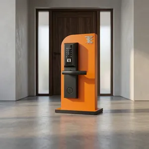 TES-302SB ล็อคประตูอัจฉริยะสีดำ ขายดี ผลิตจากสแตนเลส 304 พร้อมระบบ RFID สำหรับโรงแรม รีสอร์ท และห้องพัก - Product Image 2