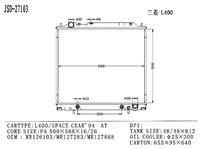 Radiateur de voiture neuf JD JSD-27103 pour Mitsubishi L400/Space Gear 1994, référence OE MR126103/MR127283/MR127888