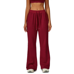 Pantalon de survêtement large pour femme avec logo personnalisé, taille haute, coupe ample, vente en gros, fabricant OEM, marque privée - Product Image 5