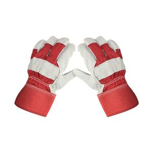 Gants de soudage en cuir GLOWING NEON INDUSTRY Gn246 doublés Kevlar, pouce droit, test anti-éclaboussures de métal fondu TIG Type B, personnalisables - Product Image 1