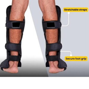 Adult PU Shin Guards Black Gold White Hook And Loop Closure Lightweight Protective Gear For Sports All Seasons - Product Image 6