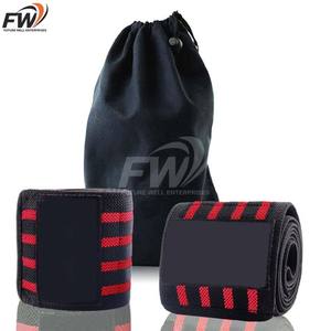 ผ้าพันเข่าสำหรับยกน้ำหนัก OEM Gym Powerlifting พร้อมโลโก้สั่งทำ อุปกรณ์เสริมเพาะกายแบบยืดหยุ่น ผ้าพันเข่าสำหรับยกน้ำหนัก มีจำหน่าย - Product Image 2